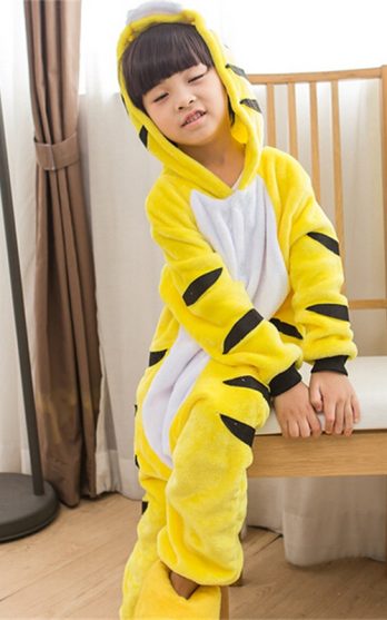 kids_yellow_tiger_onesie_pyjama_australia