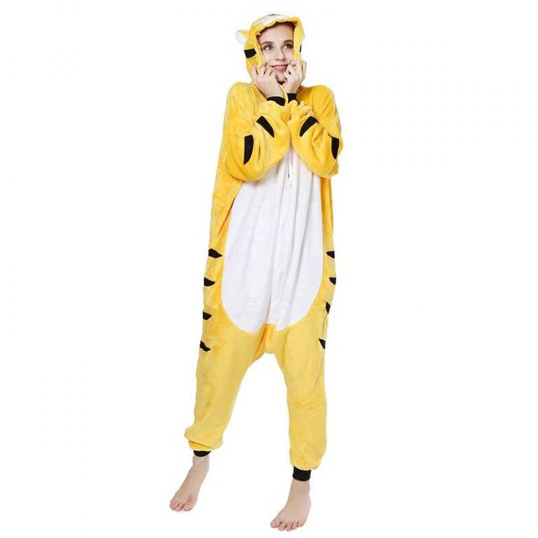 Yellow Tiger Mens and Womens Animal Onesie - Onesie Love Mens, Womens ...