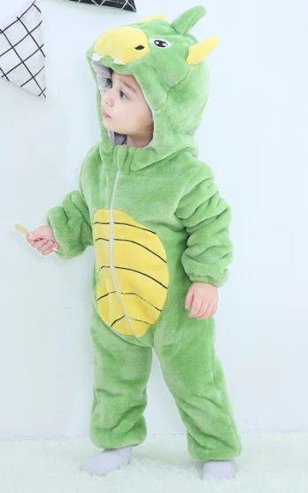 GREEN DINOSAUR ONESIE