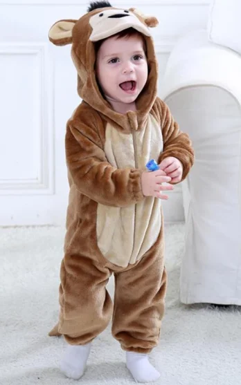 Monkey baby onesie